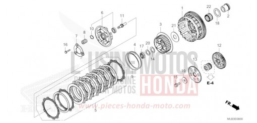 EMBRAYAGE CB750AP de 2024